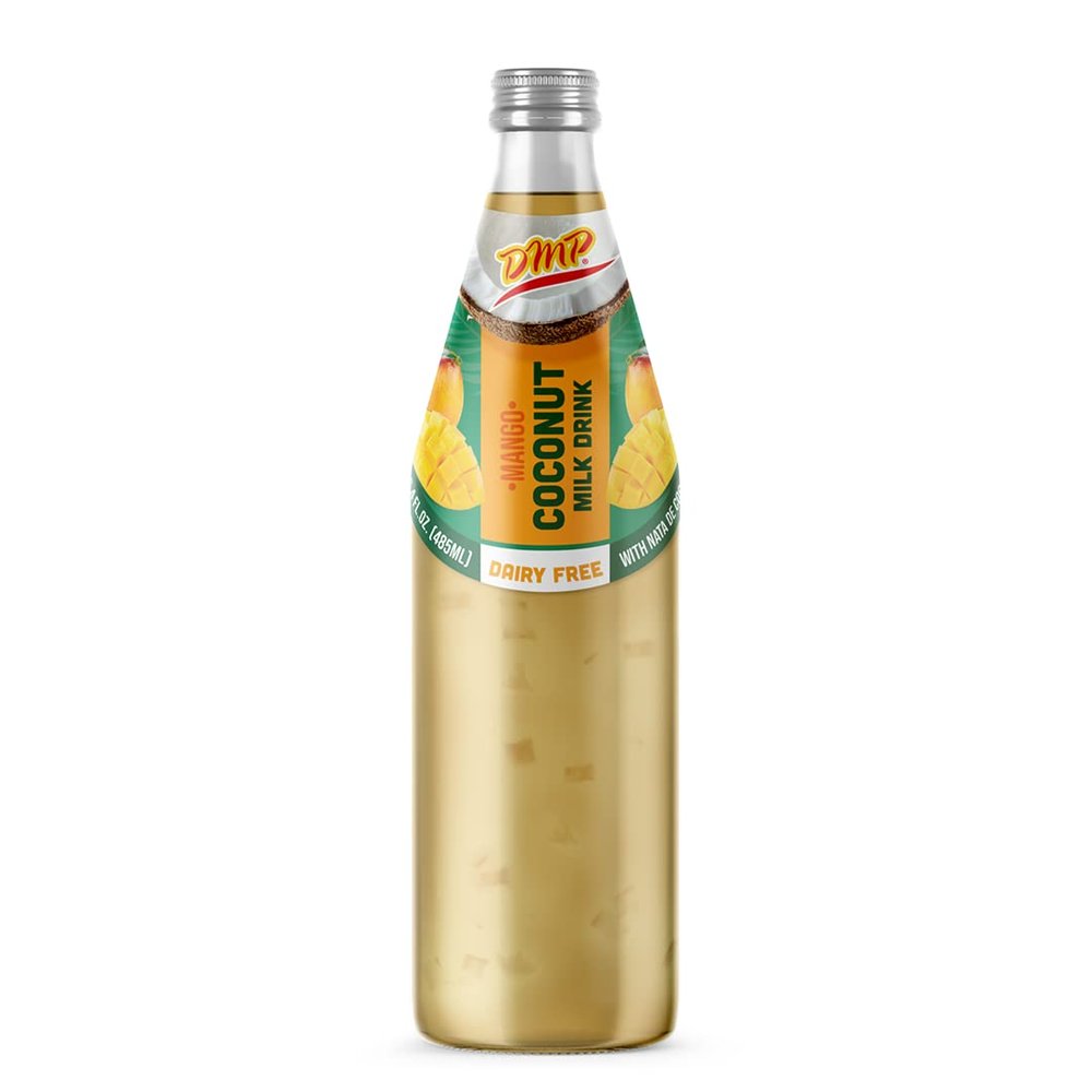 De Mi Pais Leche de Coco Sabor a Mango con Pulpa 16.4oz / Mango Flavored Coconut Milk with Pulp 16.4oz (10)
