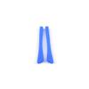 1 Pair Temple End Tips Ear Pads Tube Ear Sock Soft Silicone Anti-Slip for Flat Thin Metal Eyeglass Legs 2mm X 1mm (Blue) view 1