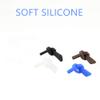 1 Pair Temple End Tips Ear Pads Tube Ear Sock Soft Silicone Anti-Slip for Flat Thin Metal Eyeglass Legs 2mm X 1mm (Blue) view 2