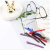 1 Pair Temple End Tips Ear Pads Tube Ear Sock Soft Silicone Anti-Slip for Flat Thin Metal Eyeglass Legs 2mm X 1mm (Blue) view 4