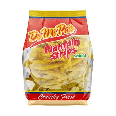 De Mi Pais Tajada Larga de Platano con Sal 12oz / Long Plantain Strips with Salt 12oz (2)