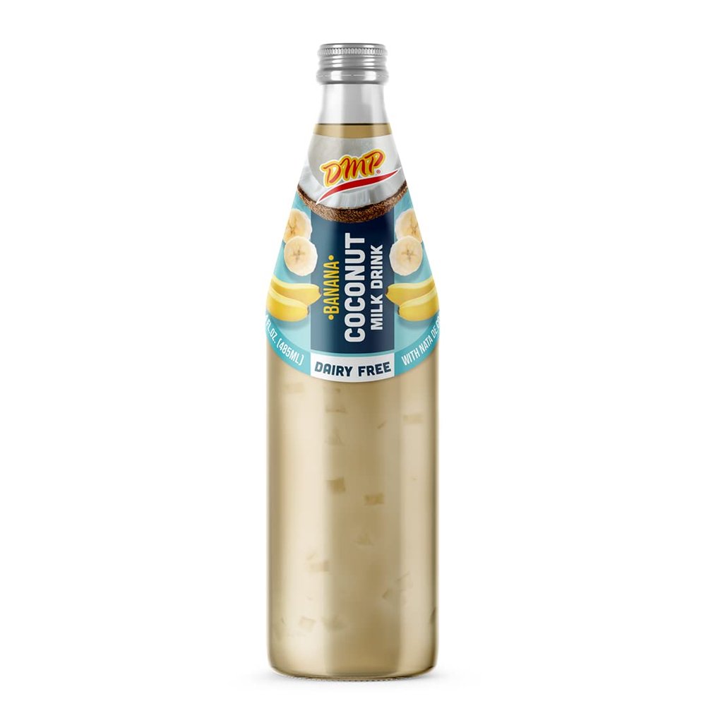 De Mi Pais Leche de Coco Sabor a Banana con Pulpa 16.4oz / Banana Flavored Coconut Milk with Pulp 16.4oz (8)