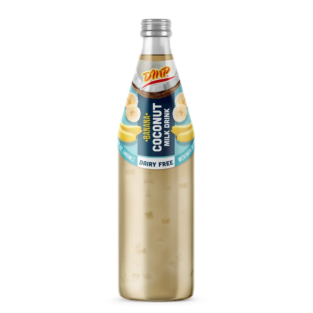 De Mi Pais Leche de Coco Sabor a Banana con Pulpa 16.4oz / Banana Flavored Coconut Milk with Pulp 16.4oz (10)