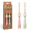 ANPEI ROARex Vegan Earth Friendly All Natural Kids Toothbrush Made from Plants  Sweet Baby Giraffe | 100% Biodegradable and Compostable | 1% for The Planet Product view 1