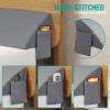 Vekkia Queen Bed Wedge Pillow for Headboard Gap, 06" Gap Filler with Side Pockets & Washable Cover, Gray 60"x10"x6" view 4