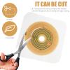 EXCEART 5pcs Adhesive Skin Barrier Wafer for Pouch System Ostomy Bags Ring Colostomy Barrier view 2