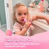 Papablic Toddler Sonic Electric Toothbrush Kids for Ages 1-3 Years, Baby Electric Toothbrush with Cute Unicorn Cover and Smart LED Timer, 4 Brush Heads (Doris) view 3