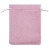 12-Pack 8x10 Natural Burlap Gift Bags w. Drawstring (Hot Pink, Large) for Party Favors, Presents or DIY Craft by TheDisplayGuys view 3