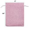 12-Pack 8x10 Natural Burlap Gift Bags w. Drawstring (Hot Pink, Large) for Party Favors, Presents or DIY Craft by TheDisplayGuys view 4