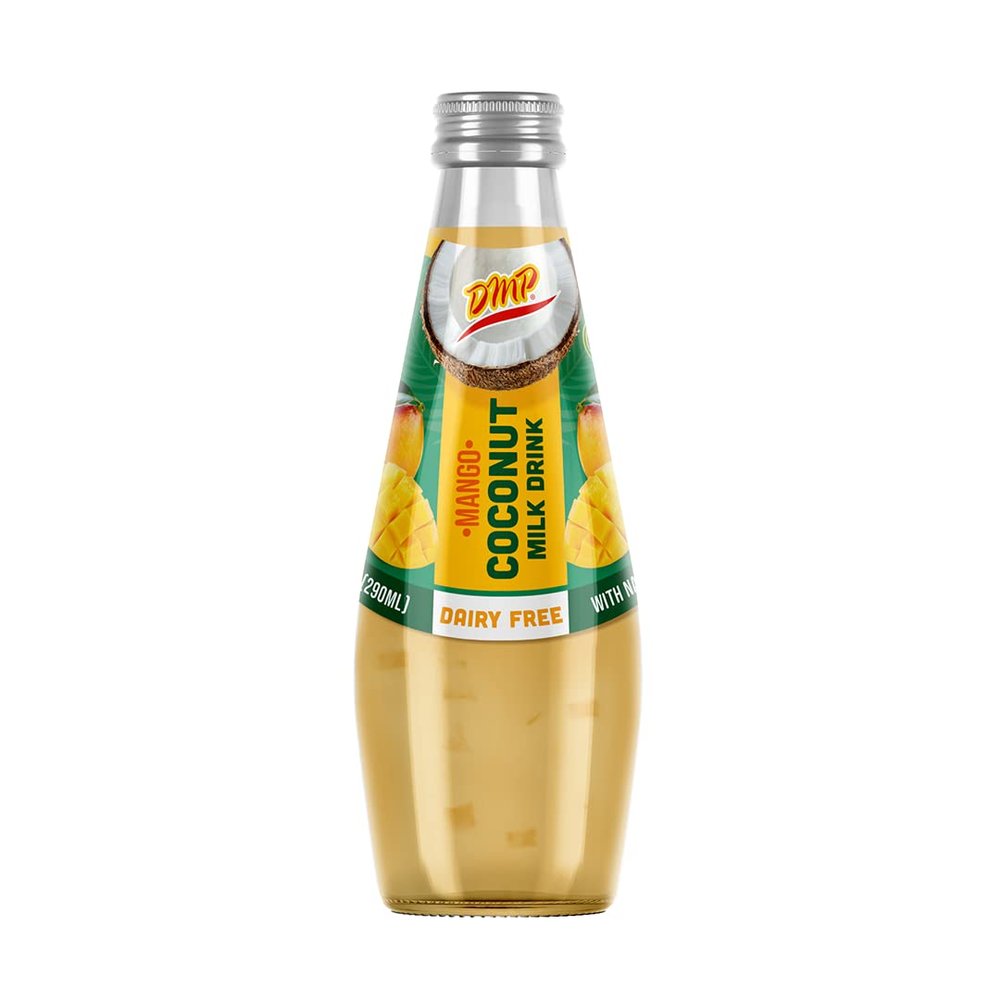 De Mi Pais Leche de Coco Sabor a Mango con Pulpa 9.8oz / Mango Flavored Coconut Milk with Pulp 9.8oz (10)