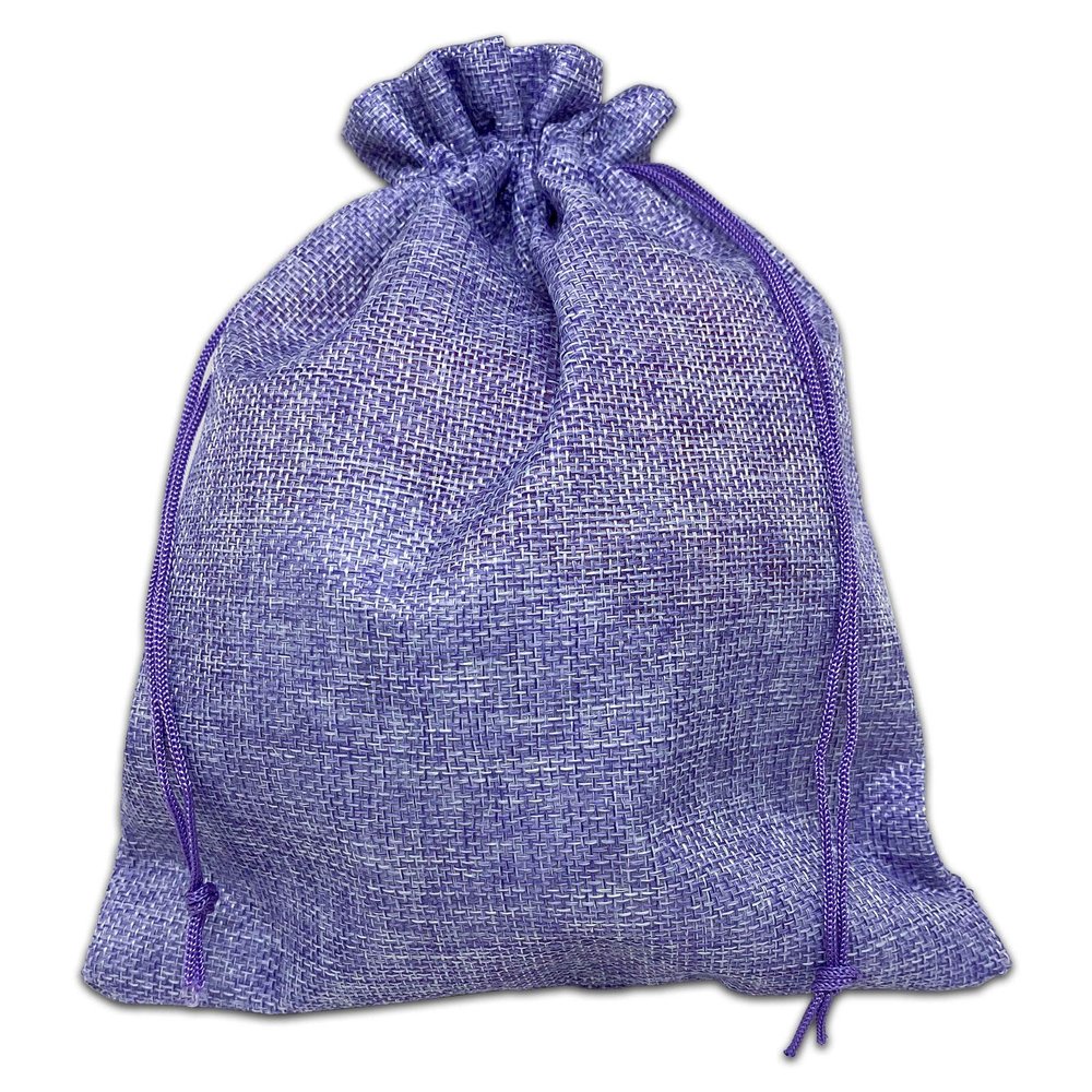 12-Pack 8x10 Natural Burlap Gift Bags w. Drawstring (Lavender Purple, Large) for Party Favors, Presents or DIY Craft by TheDisplayGuys