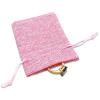 12-Pack 3x4 Natural Burlap Gift Bags w. Drawstring (Hot Pink, X-Small) for Party Favors, Presents or DIY Craft by TheDisplayGuys view 2