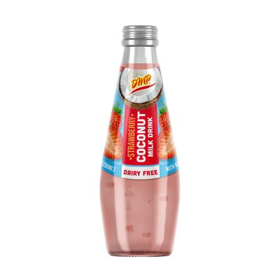 De Mi Pais Leche de Coco Sabor a Fresa con Pulpa 9.8oz / Strawberry Coconut Milk with Pulp 9.8oz (14)