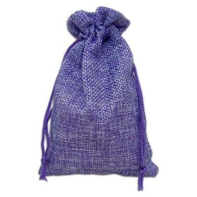 12-Pack 4x6 Natural Burlap Gift Bags w. Drawstring (Lavender Purple, Small) for Party Favors, Presents or DIY Craft by TheDisplayGuys