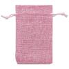 12-Pack 4x6 Natural Burlap Gift Bags w. Drawstring (Hot Pink, Small) for Party Favors, Presents or DIY Craft by TheDisplayGuys view 3