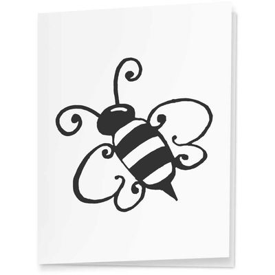 Azeeda 4 x 'Bumble Bee' Gift Tags/Labels (GI00035950)