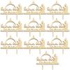 10PCS Eid Mubarak Cake Toppers Ramadan Kareem Cupcake Toppers Ramadan Mubarak Cake Decorations for Muslim Festival Party Decorations view 1