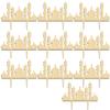 10PCS Eid Mubarak Cake Toppers Ramadan Kareem Cupcake Toppers Ramadan Mubarak Cake Decorations for Muslim Festival Party Decorations view 2