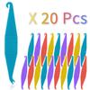 20 Pack Braces Rubber Band Tool Dental Elastic Rubber Bands Placers for Braces Disposable Plastic Orthodontic Elastic Placers view 1