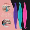 20 Pack Braces Rubber Band Tool Dental Elastic Rubber Bands Placers for Braces Disposable Plastic Orthodontic Elastic Placers view 3