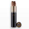 4 Cigar Tube Travel Humidor Box Metal Portable Cigar Case Cedar Wood Cigars Box W/ Humidifier Cigars Hygrometer for Wedding Anniversary Business Trip Gifts view 3