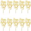 10pcs Happy Mothers Day Cake Toppers Cupcake Topper Acrylic Cake Picks for Birthday Party Mothers Day Cake Decoration view 1