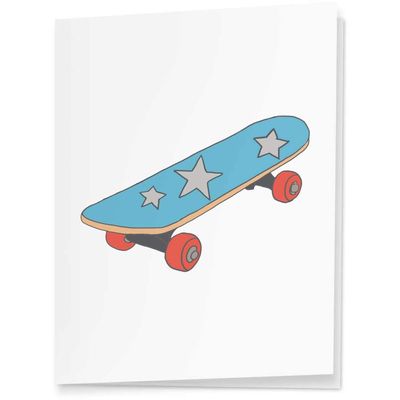 Azeeda 4 x 'Skateboard' Gift Tags/Labels (GI00030018)