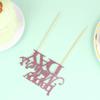 5pcs Happy Mothers Day Cake Toppers Cupcake Topper Glitter Cake Picks for Birthday Party Mothers Day Cake Decoration - Purple view 4