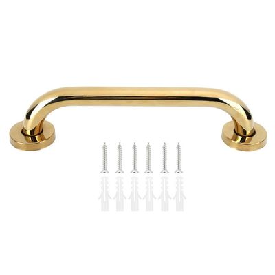 12 Inch Shower Grab Bar, Gold Stainless Steel Safety Hand Rail, Bathtub Handrail for Handicap Elderly Senior
