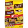 M&M'S Milk Chocolate, M&M'S Peanut, SNICKERS Chocolate Candy, TWIX Caramel Cookie Bar & MILKY WAY Caramel Milk Chocolate Bulk Halloween Candy Assortment, 53.26oz (135 Pieces) view 1