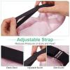 6 Pieces Natural Silk Sleep Mask Soft Eye Mask Adjustable Strap Blindfold Eyeshade Smooth Comfortable Eye Cover with Bag for Sleeping(Black, Taro Purple, Navy, Purple, Pink, Gray) view 3