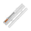 GMS 60 Unit Syringe Case - Holds New, Prefilled & Used Syringes with Needles - Small & Discreet - Ideal for Travel - Sharps Container - 2 Pack - White view 1