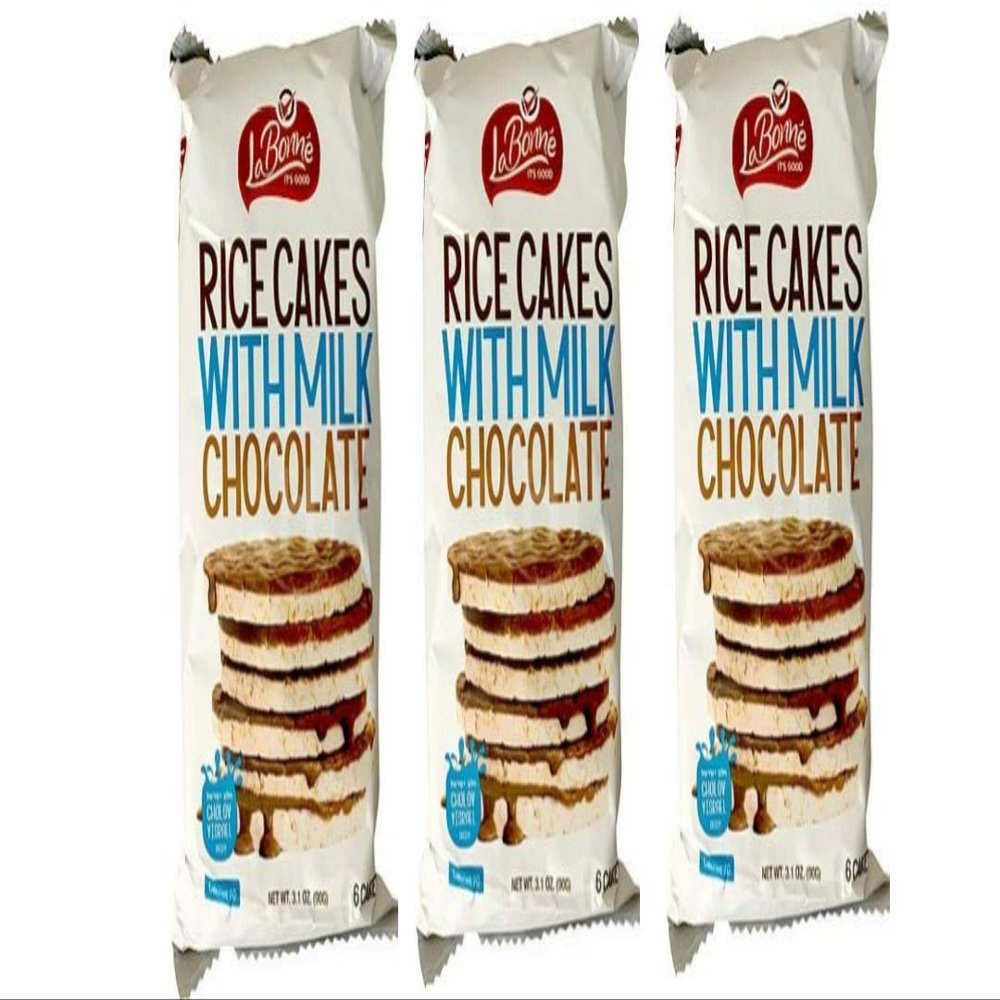 Just Grown Kosher For Passover ( ) Milk Chocolate Coated Rice Cakes, 3.1 Oz (Pack of 3, Total of 9.3 Oz)