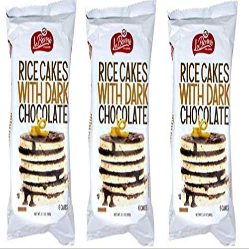 Just Grown Kosher For Passover ( ) Dark Chocolate Coated Rice Cakes, 3.1 Oz (Pack of 3, Total of 9.3 Oz)