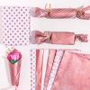 Whaline 60Pcs Rose Gold Pink Tissue Paper Assorted Elegant Style Gift Wrap Paper Bulk 13.8 x 19.7 Inch Mother's Day Floral Wrapping Paper Art Tissue for Wedding Birthday Party DIY Art Crafts view 3