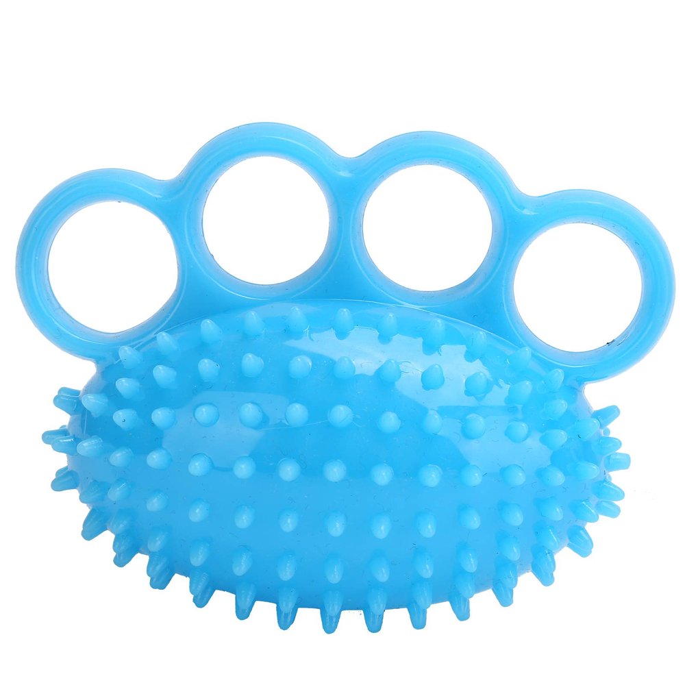 4 Fingers Hand Grip Ball, Hand Grip Strength Trainer with Soft Thorn for Primary Strength Training and Rehabilitation Training