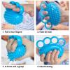 4 Fingers Hand Grip Ball, Hand Grip Strength Trainer with Soft Thorn for Primary Strength Training and Rehabilitation Training view 2