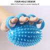 4 Fingers Hand Grip Ball, Hand Grip Strength Trainer with Soft Thorn for Primary Strength Training and Rehabilitation Training view 4