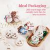 Prestee 200 Pack Clear Cellophane Bags for Favors - Transparent Goodie Bags for Birthday Party, 6x10 Inch Clear Bag with 4-Inch Twist Ties - Candy, Treat, Cookie Bag for Gift Giving view 4