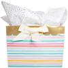 Made in USA 50-Sheet Hot Stamp Glitter Gift Tissue Paper Pack, 20" X 30" (Silver on White) view 4