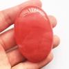 Bacatgem Cherry Quartz Oval Palm Pocket Healing Crystal Massage Spa Energy Stone,Healing Crystal for Therapy Geometry Chakra Balancing view 2