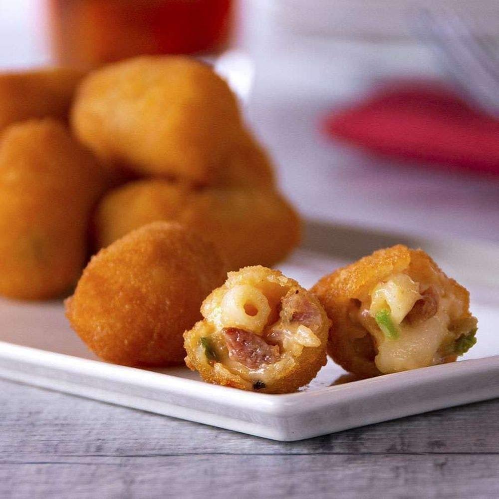 American Original Uncured Jalapeno Mac and Cheese Bites, 12 Pound -- 10 per case.