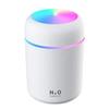 2 in 1 USB Electric Aromatherapy Oil Diffuser Ultrasonic Air Humidifier Mist Maker with Colorful Light for Home Office and Car (White)
