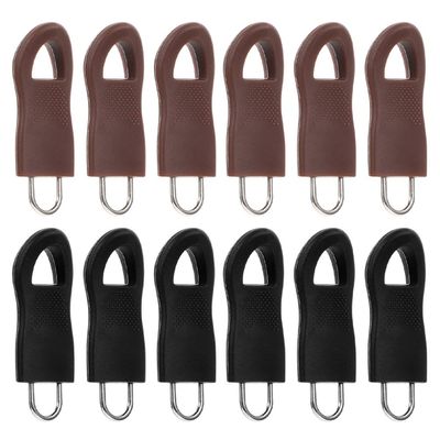 12pcs Zipper Pull Zipper Head Pull Tab for Head of Repair Tabs Handle Fixers Accessories Clothing Accessories Clothing