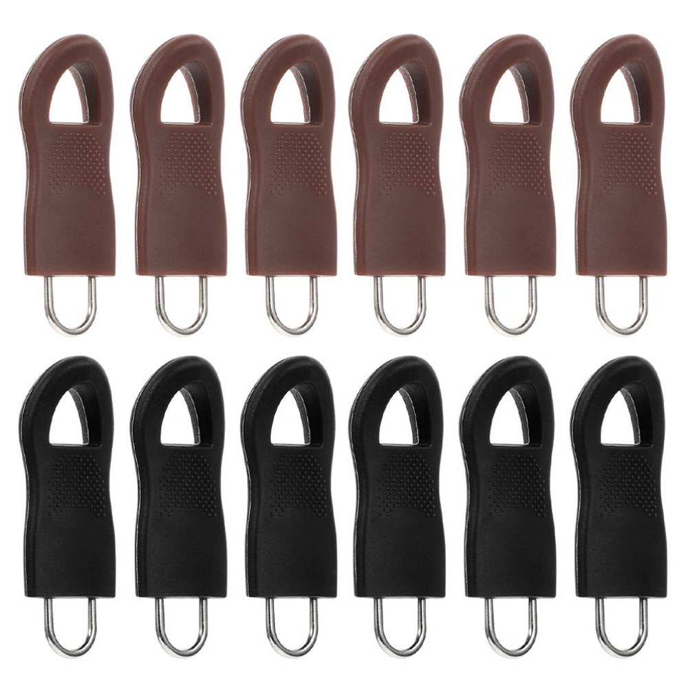 12pcs Zipper Pull Zipper Head Pull Tab for Head of Repair Tabs Handle Fixers Accessories Clothing Accessories Clothing