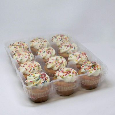 Sweet Sams Vanilla Buttercream Cupcake - 12 per case.