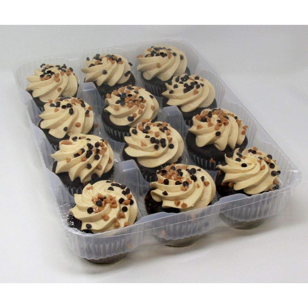 Sweet Sams Chocolate Peanut Butter Cupcake - 12 per case.