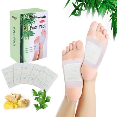 Foot Pads maguja 100Pcs Foot Pads for Foot Care Ginger Foot Patch with Natural Ingredients Bamboo Vinegar and Ginger Powder