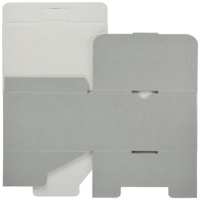 Heads MSG-GB4 Plain Gift Box, Made in Japan, 6.4 x 4.3 x 5.5 inches (16.3 x 11 x 14 cm), Silver Gray, 10 Pieces, Box