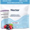 Nectar Hydration Packets - Electrolytes Powder Packets - No Sugar or Calories - Organic Fruit Liquid Daily IV Hydrate Packets for Dehydration Relief and Rapid Rehydration (Berry 18 Pack) view 1